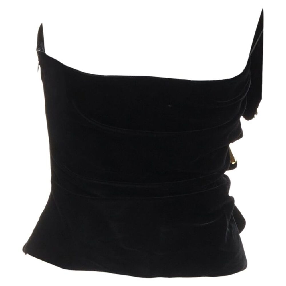 Alexandre Vauthier Crystal Ruffle Top - Picture 5 of 10